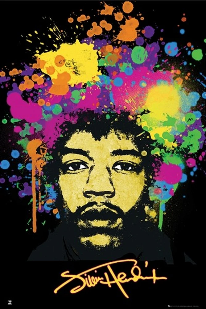 Jimi Hendrix Hair Paint