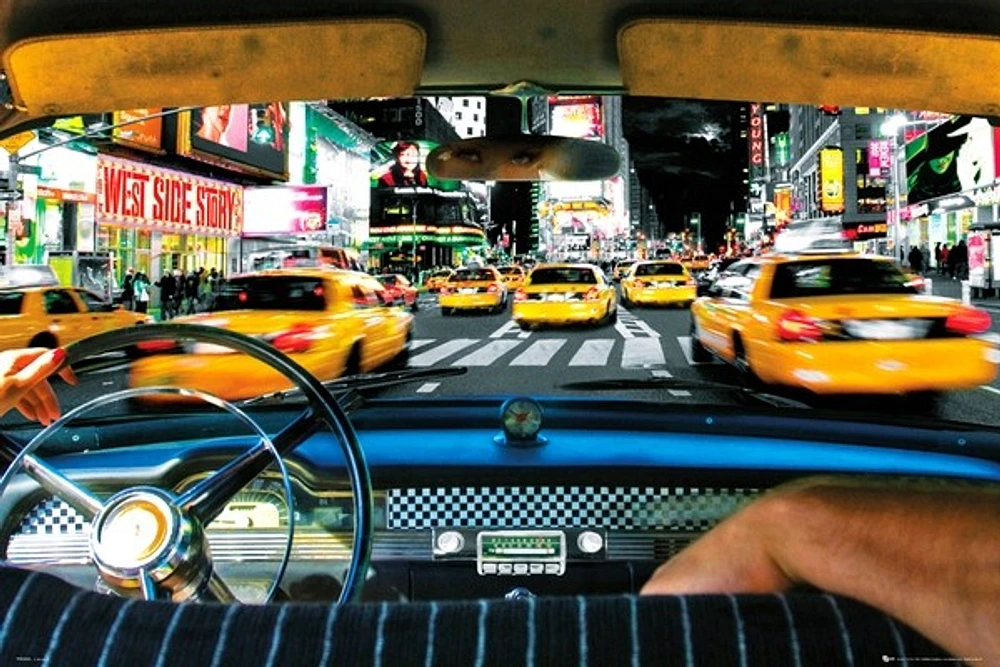 New York - Times square - Taxi ride