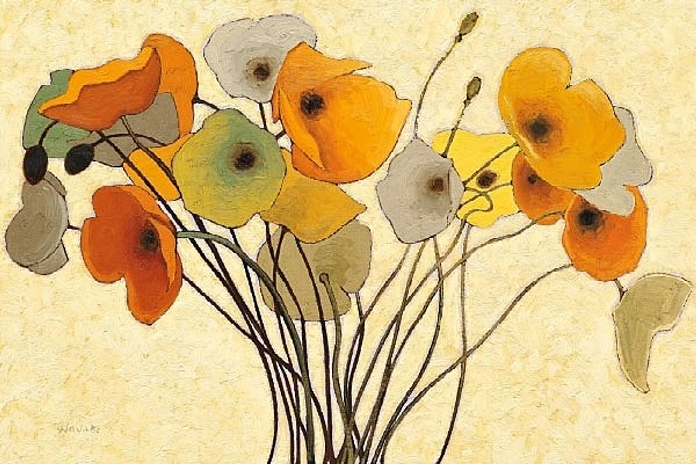 Shirley Novak - Pumpkin Poppies I