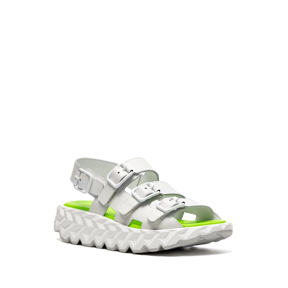 Jabara Hash Sandal White