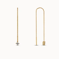 CZ Chain Threader Hypoallergenic Earrings | Rowan