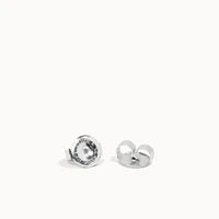 Stainless Steel 5mm Black CZ