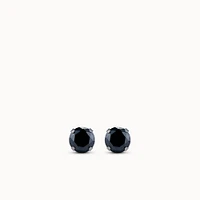 Stainless Steel 5mm Black CZ