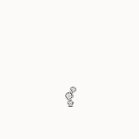 14k Flat Back Triple Diamond Stud Hypoallergenic Earrings | Rowan
