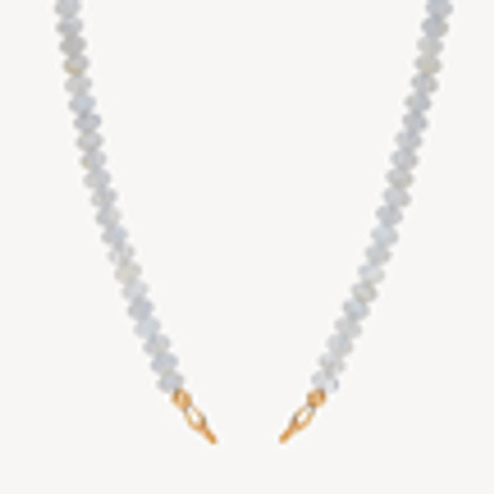 Blue Lace Agate Charm Necklace Base