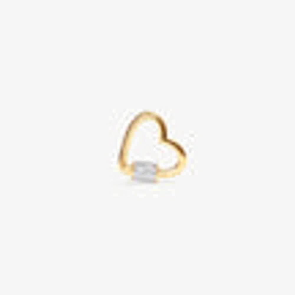 Heart Carabiner Twist Link Charm Holder