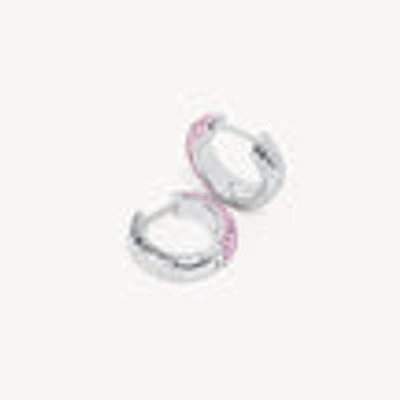 Lilac Sparkle Reversible Hoop Earrings