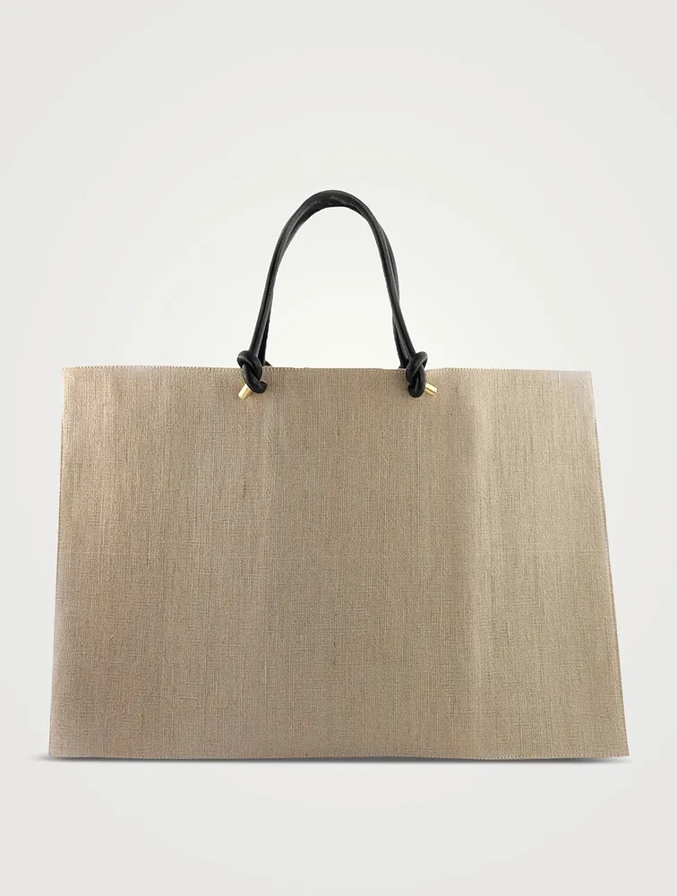 Astrid Woven Jute Tote Bag