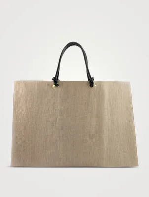 Astrid Woven Jute Tote Bag