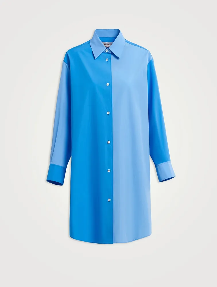 Bi-Colour Cotton Poplin Shirt