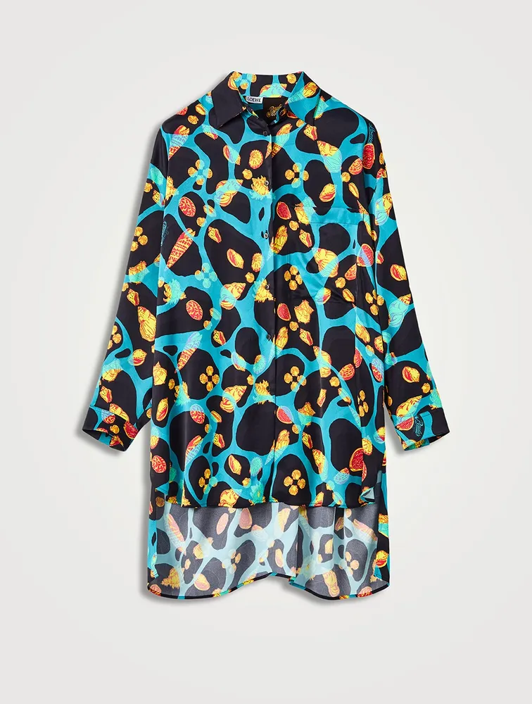 Paula's Ibiza Long Shirt Shell Print