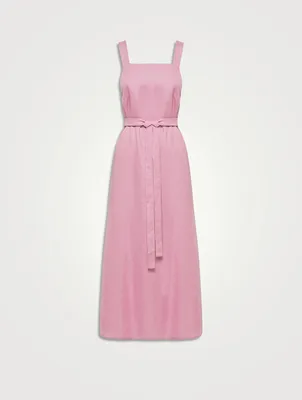 Mustique Organic Linen Apron Dress