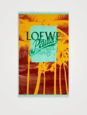 Paula's Ibiza Sarong In Logo Print