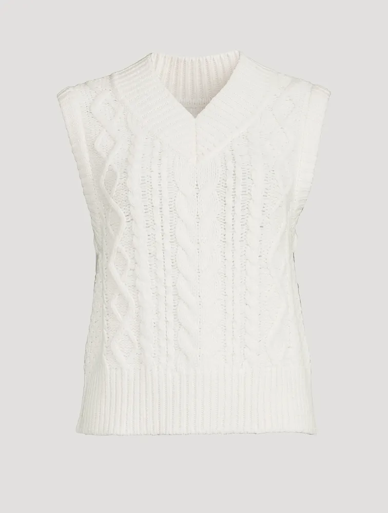 Kaya Cable-Knit Sweater Vest