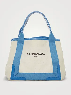 Pre-Loved Small Cabas Canvas Tote Bag