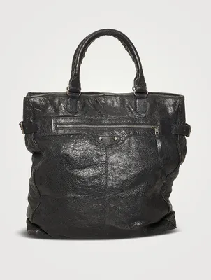 Pre-Loved Motocross Leather Tote Bag