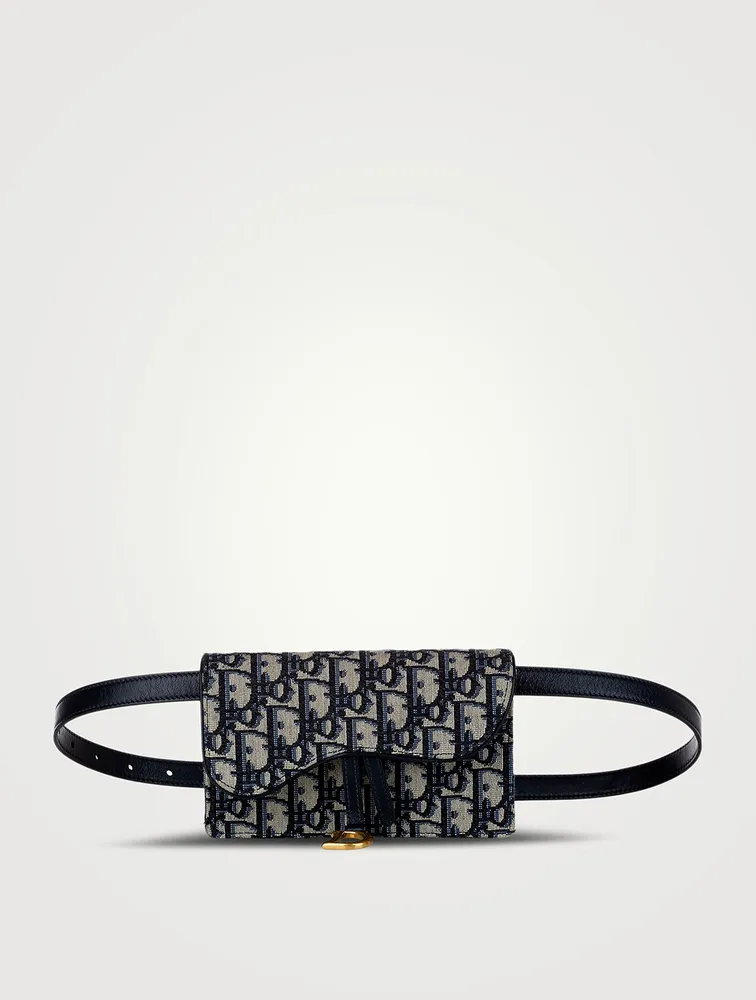Pre-Loved Dior Oblique Saddle Belt Bag