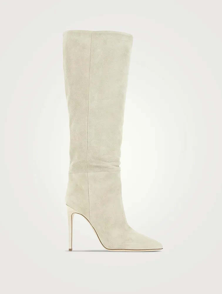 Suede Knee-High Boots
