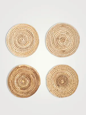 Banana Straw Coaster Set