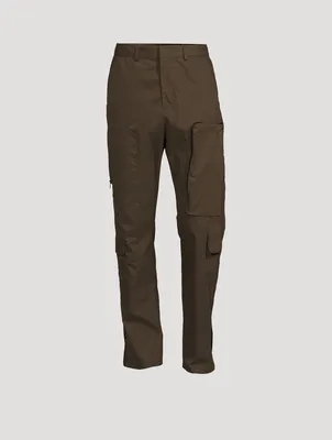Cotton Straight-Leg Pants