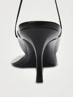 Lucienne 65 Leather Ankle-Tie Sandals