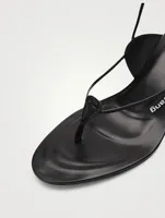 Lucienne 65 Leather Ankle-Tie Sandals
