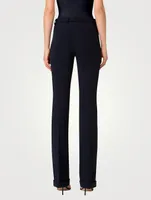 Marisa Stretch-Wool Bootcut Trousers