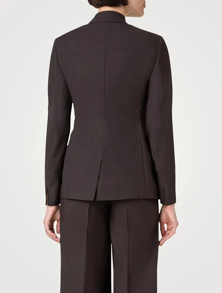 Gala Cool Wool Double-Breasted Blazer