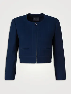 Piet Wool Crêpe Double-Face Jacket