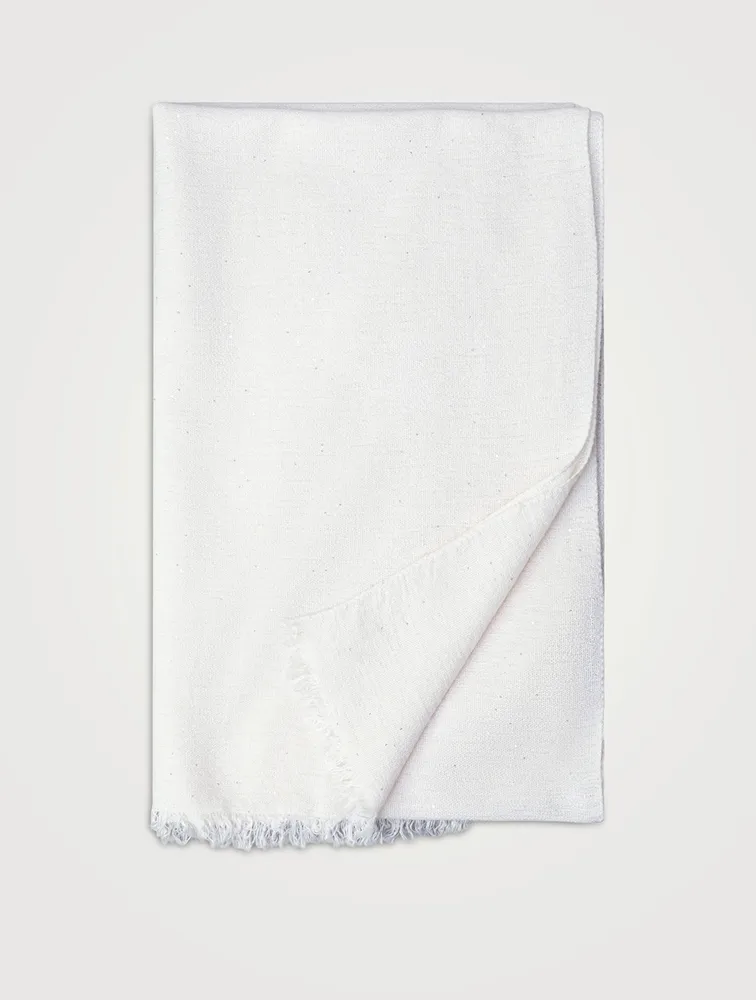 Sequin Silk And Cashmere Scarf