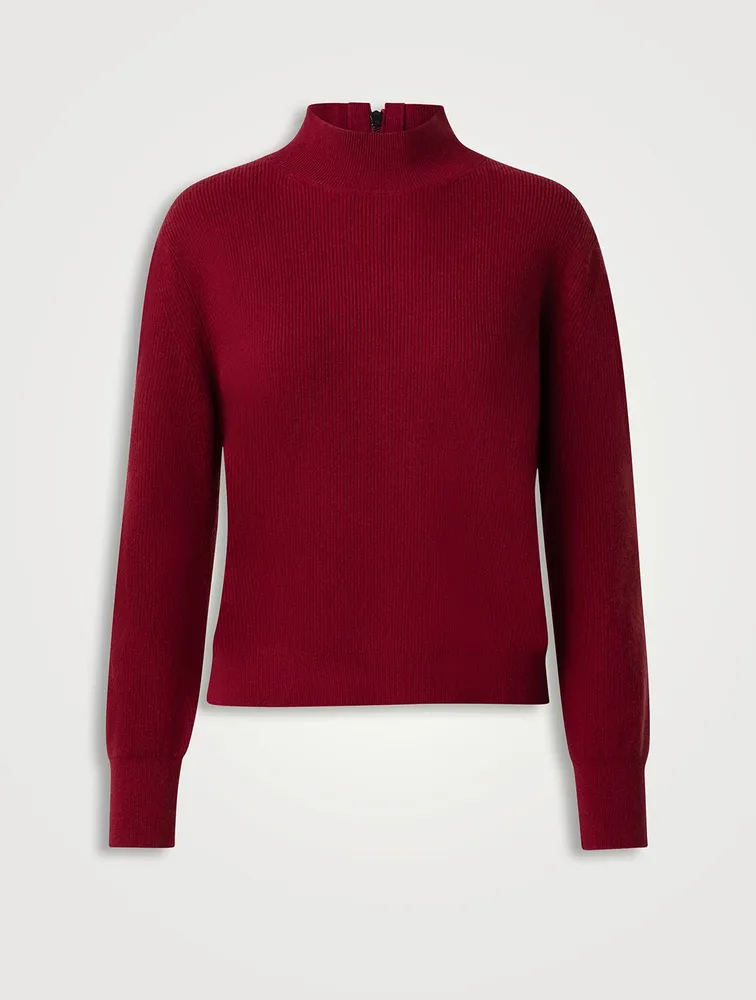 Wool Cashmere Mockneck Sweater