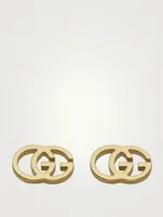 GG Running 18K Gold Stud Earrings