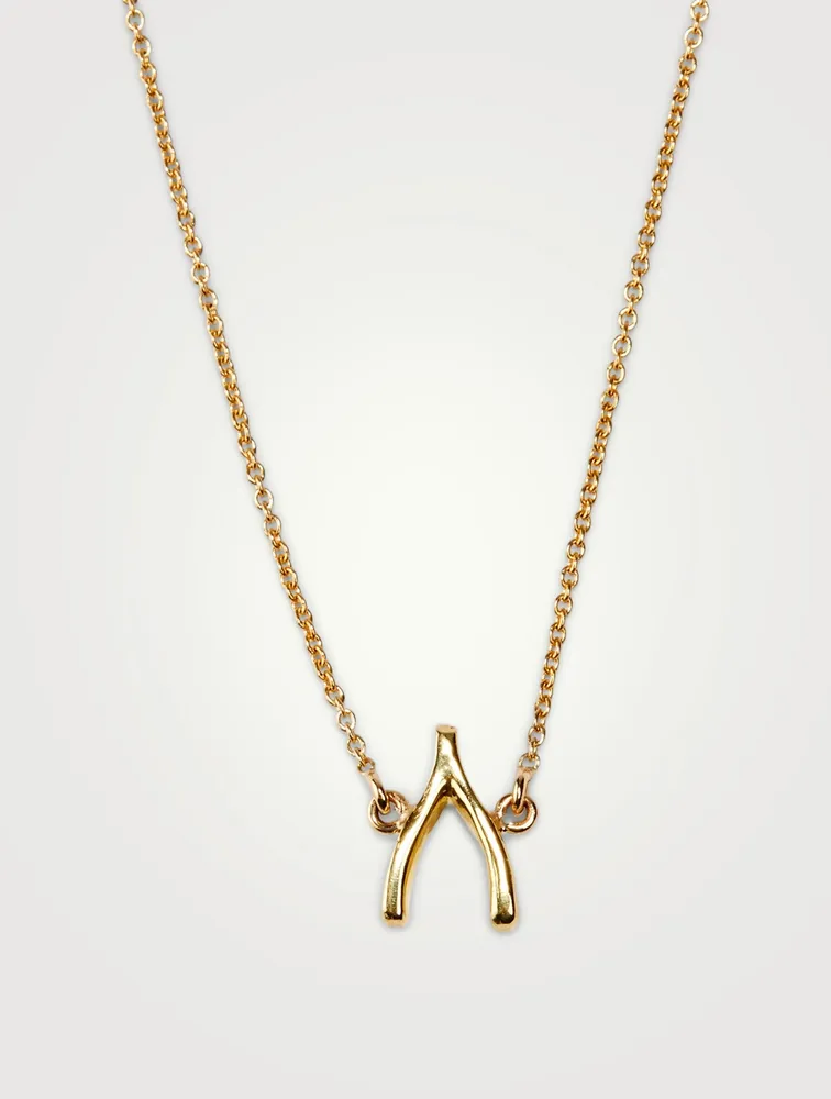 Gold Wishbone Bracelet