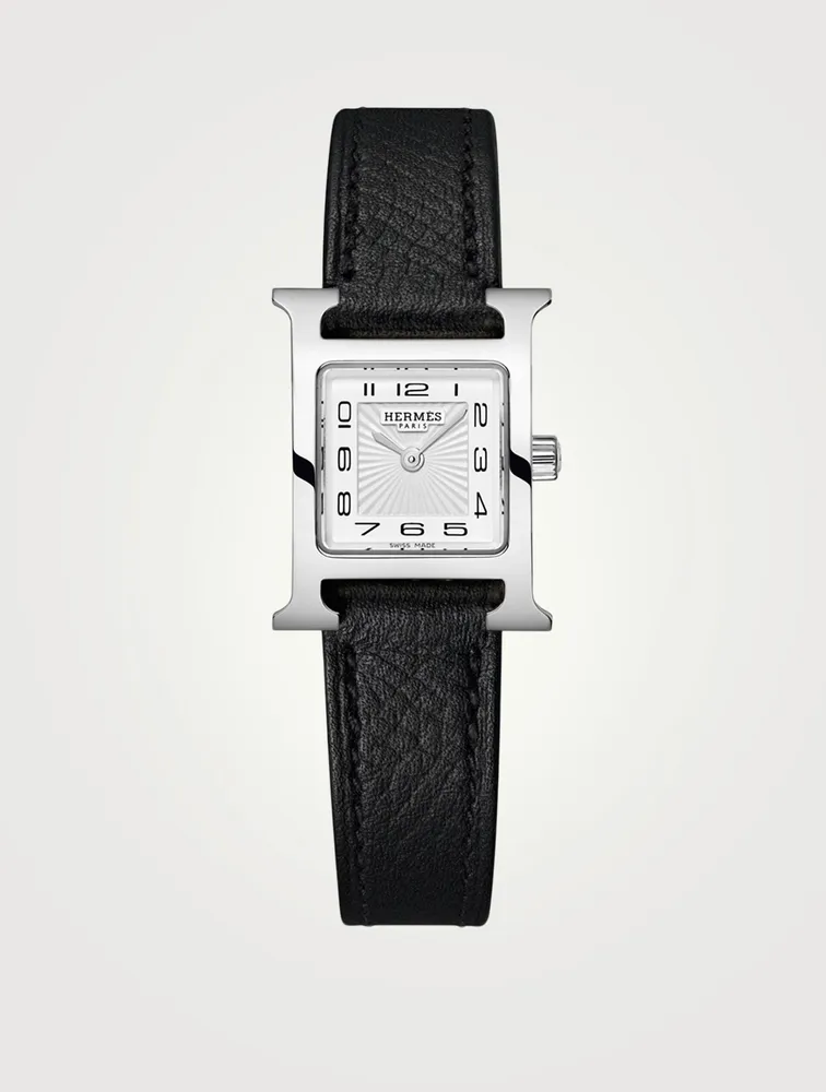 Heure H TPM Single Tour Leather Strap Watch
