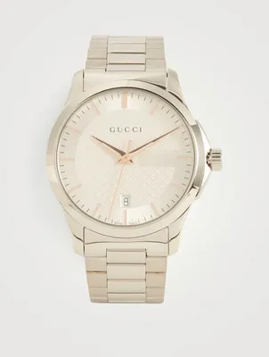 Extra Large Gucci Dive Steel Rubber Strap Watch