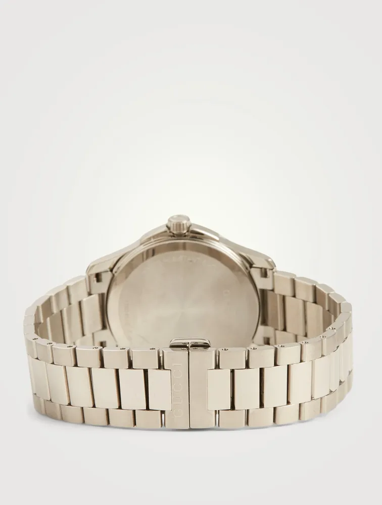 Extra Large Gucci Dive Steel Rubber Strap Watch