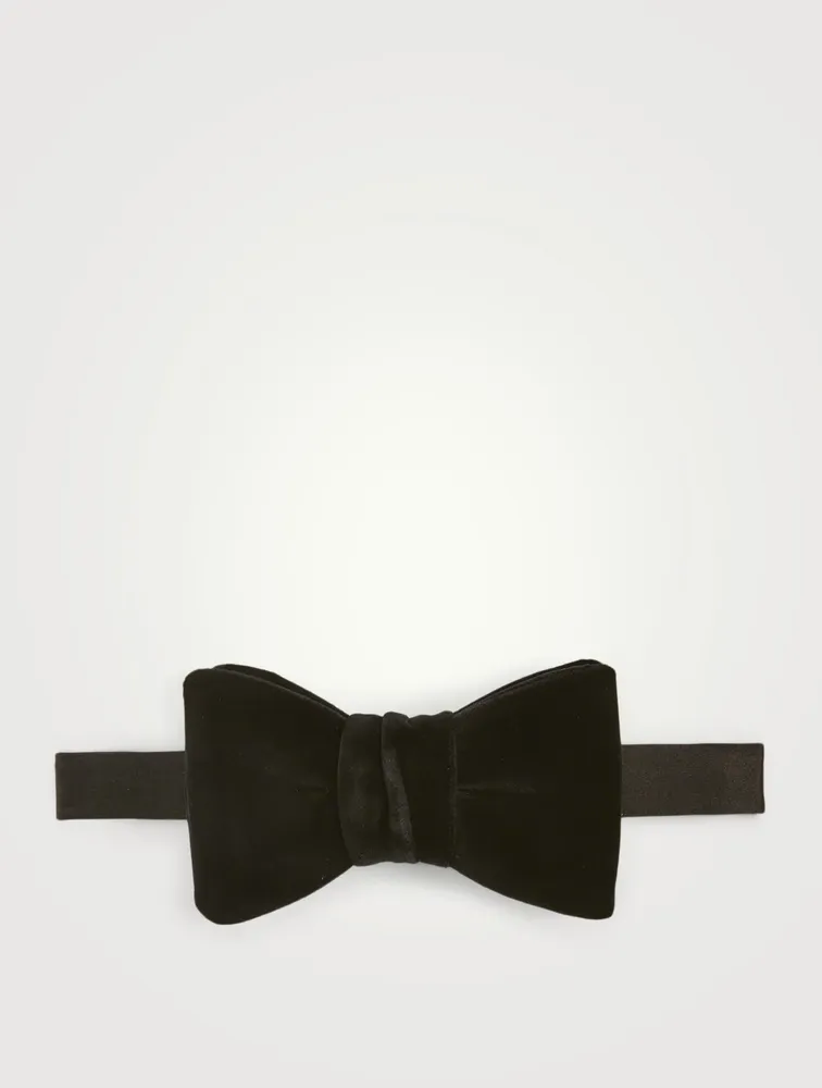 Cotton Velour Pre-Tie Bowtie
