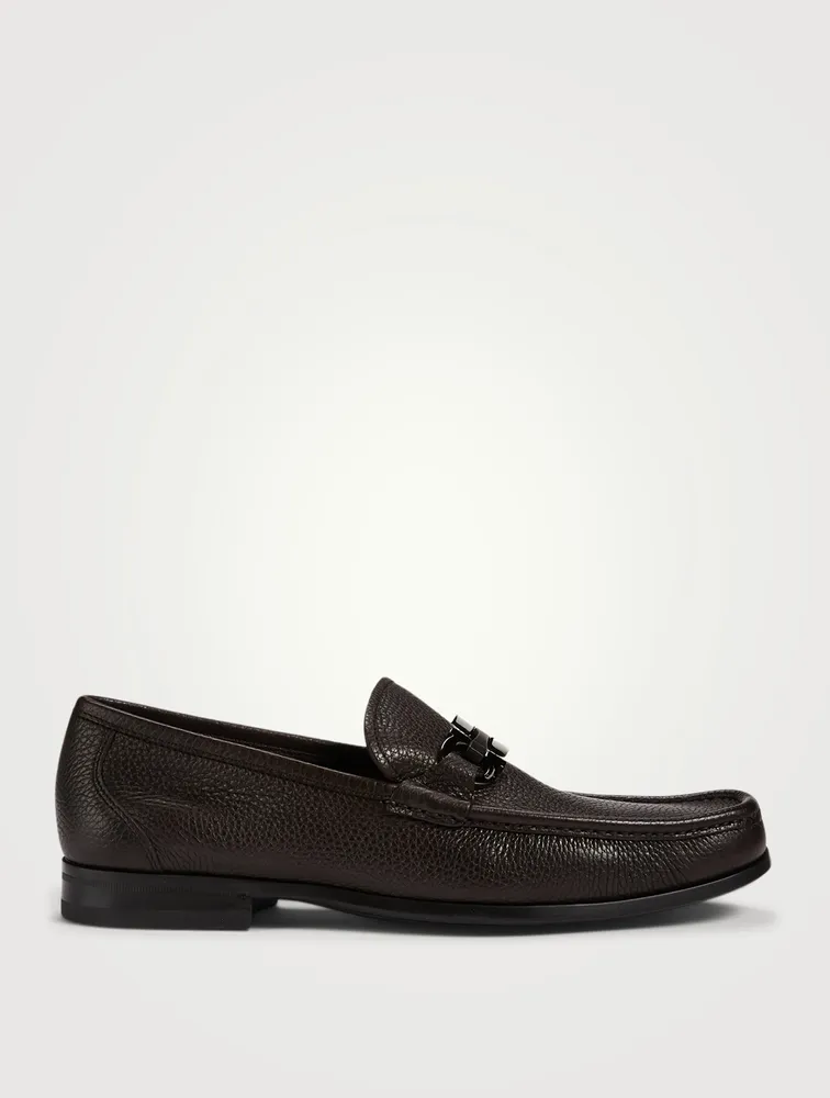 Grandioso Gancini Bit Leather Loafers