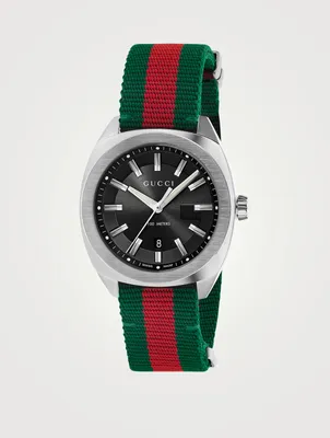 Large GG2570 Steel Web Strap Watch
