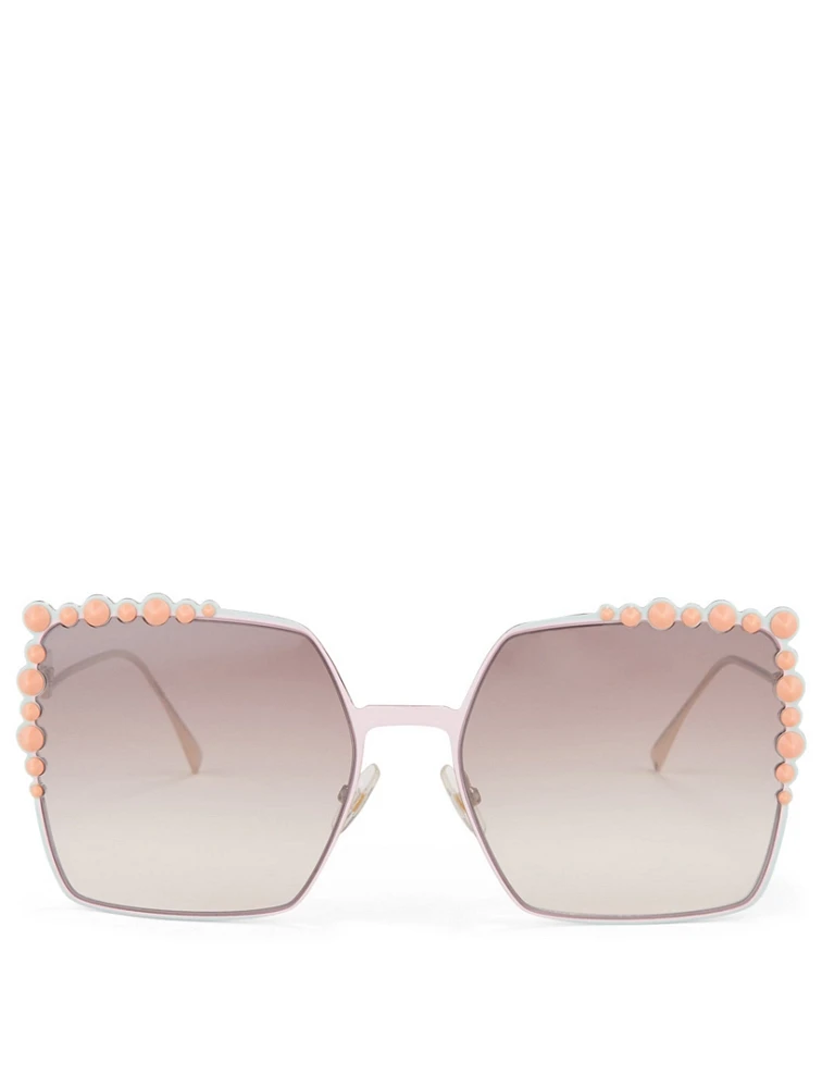 Can Eye Square Sunglasses With Studs