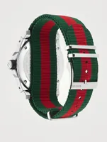 Gucci Dive Web Steel Strap Watch