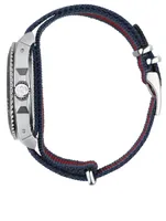Gucci Dive Stainless Steel Nylon Web Strap Watch