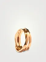 Technical Berbère 18K Rose Gold Twisted Ring