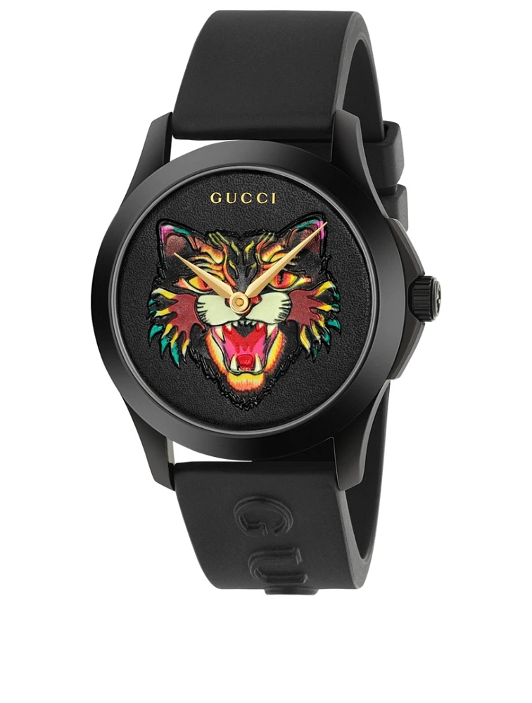 G-Timeless Rubber Strap Watch