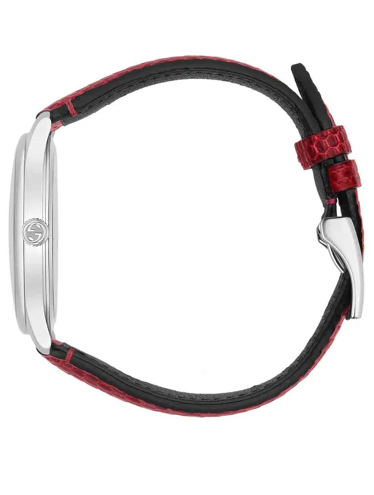 G-Timeless Steel Lizard Strap Watch