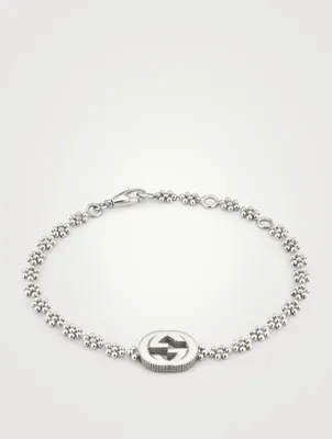 Interlocking G Sterling Silver Cuff Bracelet