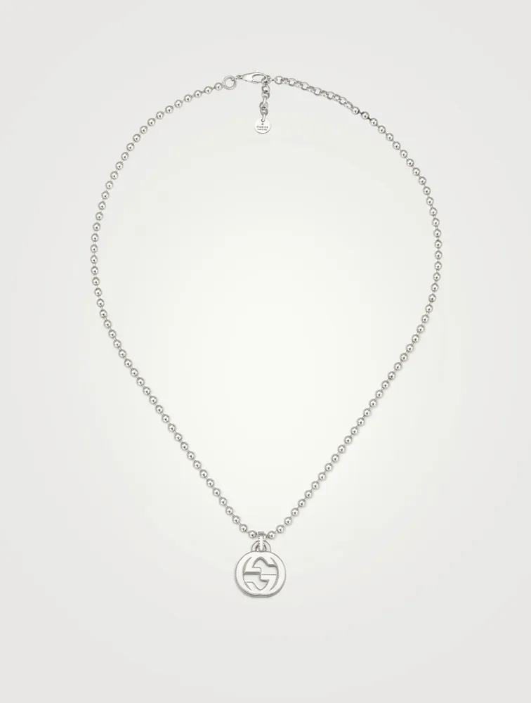 Interlocking G Sterling Silver Necklace