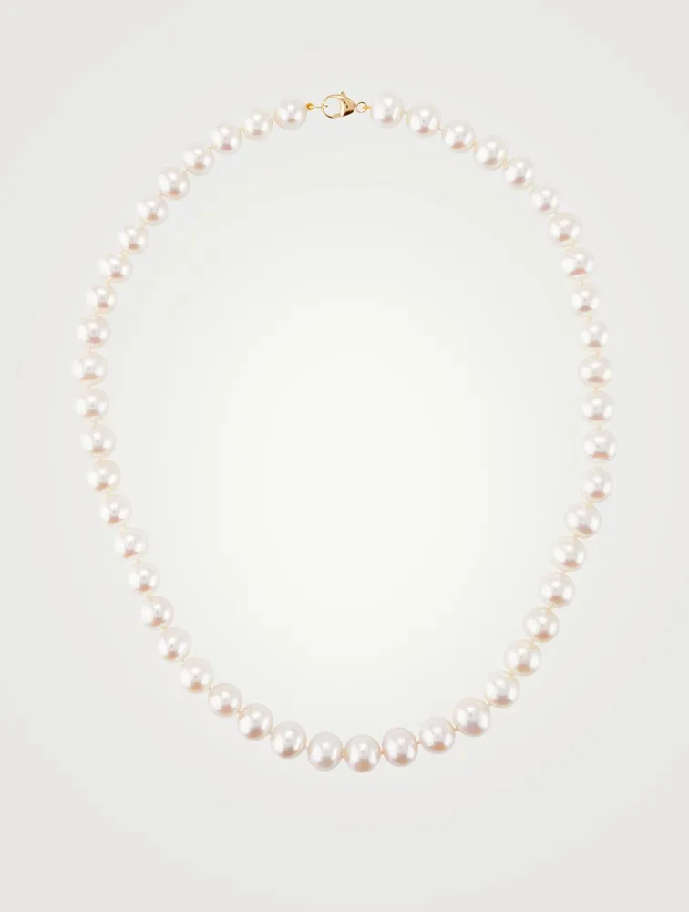 18K Yellow Gold Pearl Necklace