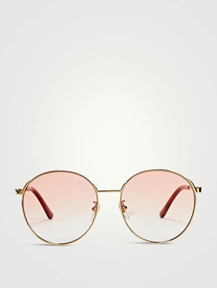 Round Sunglasses With Web