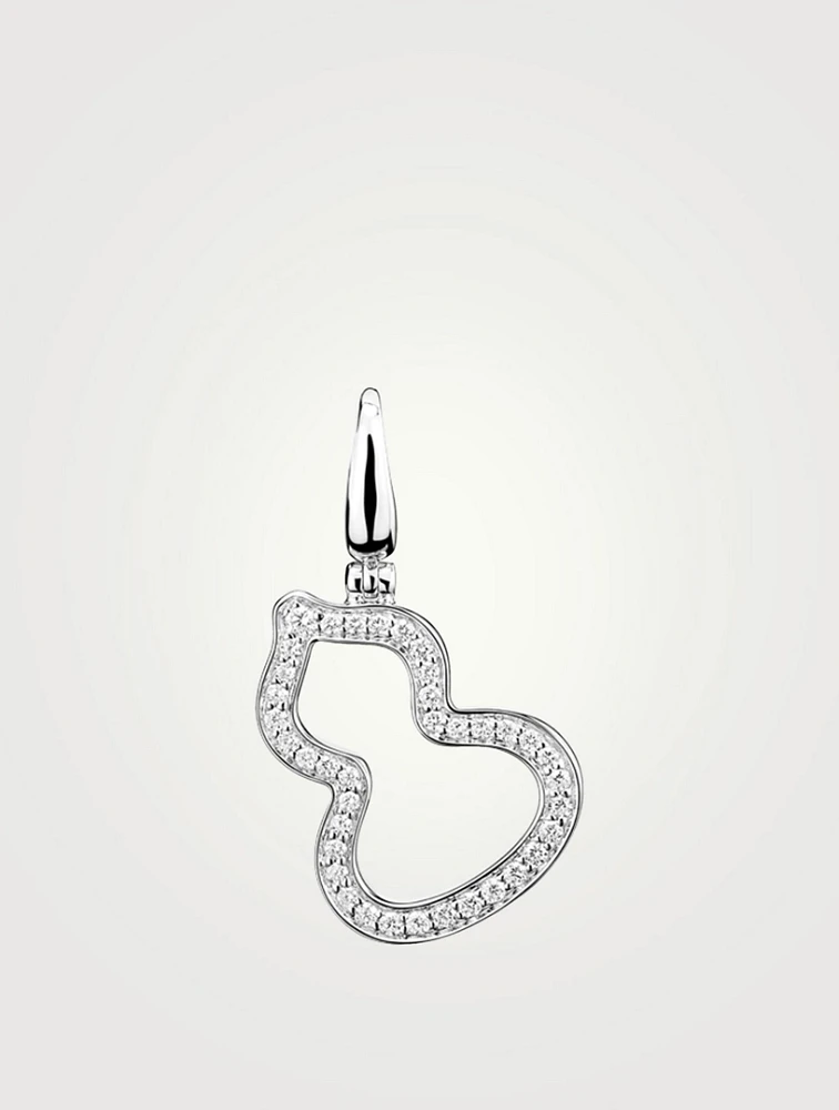Wulu 18K White Gold Pendant With Diamonds
